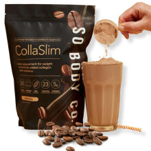 CollaSlim - Coffee Meal Replacement Shake - 20 Servings - High Protein Diet Shake with Extra Collagen, Vitamins & Minerals - Balanced