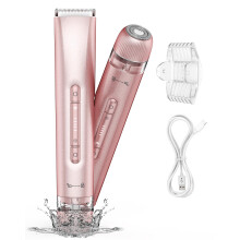 Bikini Trimmer Women Lady Shavers for Women 2 in 1 Facial Hair Remover Painless Body Hair Trimmer for Face Legs Underarm Electric Shavers