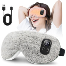 EASICUTI Heated Eye Mask, Cordless Warm Eye Compress for Dry Eyes Blepharitis Stye Treatment Eye Relief Improve Sleep, 4-Level Temperature