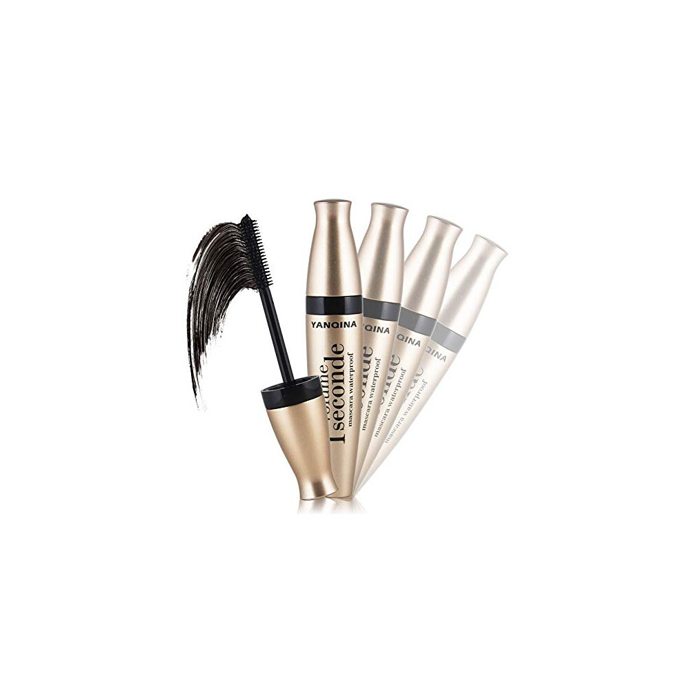 Waterproof Black Mascara for Volume and Length, Long Lasting Smudge Proof 10g