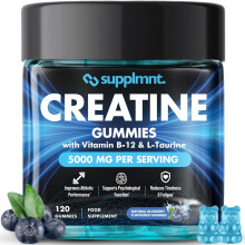 Supplmnt. Creatine Gummies 5000mg Lab-Tested 120ct Max Strength Muscle Growth/Recovery Supplements for Men & Women Creatine Monohydrate B12