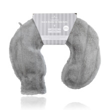 Revitale Fur Neck and Shoulder Rubber Hot Water Bottle (Slate Grey) British Standard, Soft Cover for Warmth & Comfort