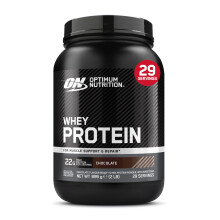 Optimum Nutrition Whey Protein Powder, Chocolate Flavour, 22 g High Protein Per Serving, Ready-to-Mix Whey Concentrate with Sweetener,