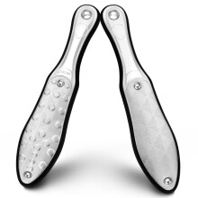 BEZOX Heavy Duty Stainless Steel Full Body Foot File, Professional Double Side Pedicure File, Dead Hard Cracked Skin Calluses Remover,