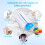 Alyvisun Toothpaste Squeezer, 3-Pack Plastic Toothpaste Roller Tube Squeezer, Toothpaste Dispenser for Paint, Hand Cream, Ketchup, and 6