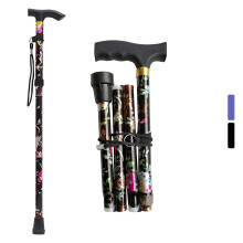 ALOCH Folding Walking Stick for ladies Walking stick 93CM (FOR ALL Heights)- Heavy Duty Durable & Foldable Walking Sticks for Women,