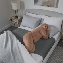 Waterproof bed pad with wings by GuardedSleep | Premium quality washable bed wetting sheet for adults or children with incontinence |