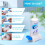 Alyvisun Toothpaste Squeezer, 3-Pack Plastic Toothpaste Roller Tube Squeezer, Toothpaste Dispenser for Paint, Hand Cream, Ketchup, and 4