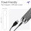 bed geek Handheld Wireless Personal Wand Massager – Waterproof, USB Rechargeable, 20 Vibration Patterns, 8 Speeds, Memory Feature, 5