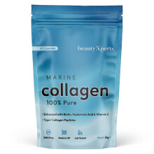 Marine Collagen Capsules | with Biotin, Hyaluronic Acid & Vitamin C | High Strength Pure Collagen Peptides Supplements for Women and Men |