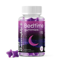 Sugar Free Bedtime Gummies x 60 | High Strength Natural Sources Fast Absorbing | Vegan Friendly | Gluten-Free | Chewable Berry Flavour |