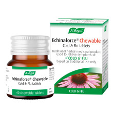 A.Vogel Echinaforce Chewable Cold & Flu Tablets | Relieve Cold & Flu Symptoms | Extracts of Fresh Echinacea | 40 Tablets