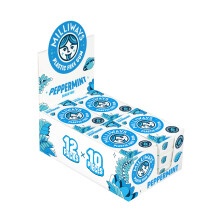 Milliways Peppermint Chewing Gum, Plastic Free, Sugar Free, Aspartame Free, Natural | 12 Packs of 10 Pieces (120 Pieces Total) | Xylitol,