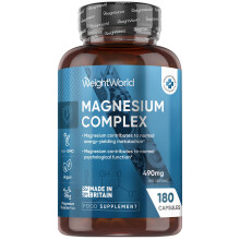 Magnesium Glycinate 4-in-1 Complex 1700mg - 180 Vegan Capsules (3 Months Supply) - Citrate, Bisglycinate, Taurate & Malate - 400mg