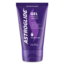 Astroglide Water Gel Based Ultra Gentle Lubricant 113 g, Stays Put with No Drip, Suitable for Men, Women and Couples, Unflavoured Lube,