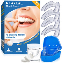 Mouth Guard for Sleeping at Night with Cleaning Tablets - Night Guard for Men & Women