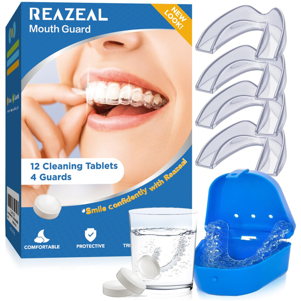 Mouth Guard for Sleeping at Night with Cleaning Tablets - Night Guard for Men & Women-image-OPC-PQTJSRJ-NEW