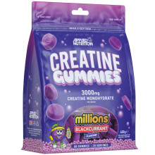 Applied Nutrition Creatine Gummies - 3000mg Creatine Monohydrate per Serving - 80 Chewable Vegan Gummies for Strength, Power & Recovery (20