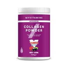 Myprotein Clear Collagen Protein Powder | Vimto - 30 Servings | 20 g Hydrolysed Collagen Peptides | Juice‑Style Clear Protein Drink | Zero