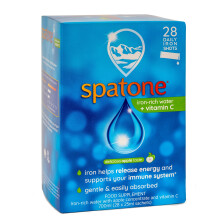 Spatone Natural Iron Supplement + Vitamin C (28 Sachets), Daily Convenient Liquid Iron Sachets, Nothing Artificial, Better Absorption than