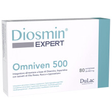 DuLàc, Diosmin Expert Omniven 500, Food Supplement with Diosmin, Hesperidin, Helpful for Heavy and Swollen Legs, Microcirculation and
