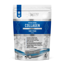 The Intelligent Health Collagen Powder, Hydrolysed Bovine Peptides, Unflavoured Protein Formula, Grass Fed, Collagen Supplement for Women &