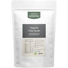 Everyday Superfood Organic Chia Seeds 350g, Premium Whole Black Chia Seed Great Ingredient for Weight Loss Diets