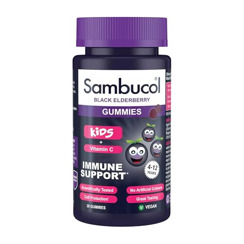SAMBUCOL KIDS GUMMIES 30'S, 30 Count (Pack of 1) 1
