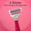WILKINSON SWORD - Quattro For Women | Smooth Glide| Razor Handle + 8 Blade Refills 5