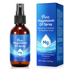 Pure Magnesium Oil Spray, 60ml Magnesium Spray, Magnesium Oil for Feet, Perfect for Sports, Relaxing & Sleep