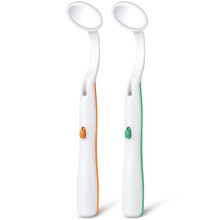 ACWOO Dental Mirror with Light, 2PCS Dental Teeth Mirror, Anti Fo Mouth Tooth Mirror, Dental Inspection Mirror with LED Light for Oral