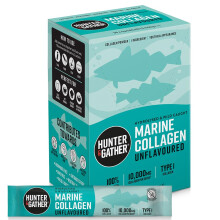 Hunter & Gather Marine Collagen Powder 30 x 5g Sachets | Pure Unflavoured Hydrolysed Wild Caught Marine Collagen Peptides Powder for Hair