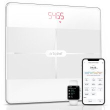 arboleaf Weighing Scale for Body Weight, Digital Bathroom Scale with Bluetooth, Smart Body Fat Scale with 13 Body Composition Metrics for