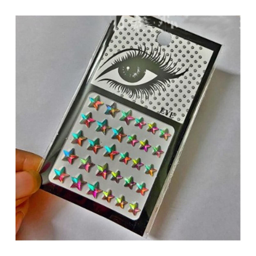 Light Face Glitter And Festival Face Gems With Crystal Rhinestones For Eyecatching Festival Makeup No.7