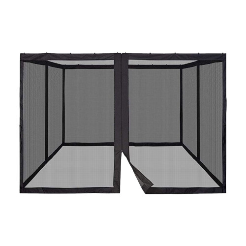 WNEXOPE Σίγαση κουνουπιών γενικής χρήσης 12'x12', τοίχοι 4 πάνελ με φερμουάρ 4 πλευρών,