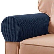 Housses d'accoudoirs de canapé Dream Lifestyle, protections extensibles en peluche antidérapantes pour canapé, fauteuil et relax, lot de 2