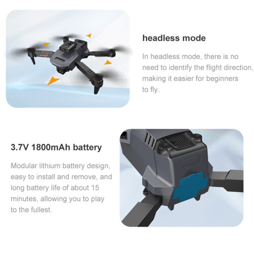 Χονδρικό Kiplyki Drone με διπλή κάμερα HD FPV, συμβατό με παιχνίδια τηλεχειρισμού, δώρα 2