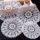 Travelwant Handmade Table Placemats Polyester Vintage Round 1