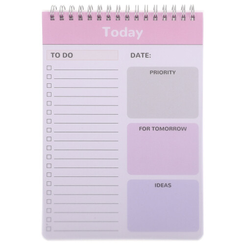 Bloc-notes mémo pour la maison, bloc-notes de planification pratique, bloc-notes multifonction