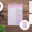 Bloc-notes mémo pour la maison, bloc-notes de planification pratique, bloc-notes multifonction 6