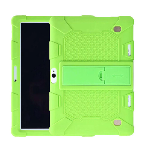 Capa de silicone para tablet de 10,1 polegadas, capa universal de silicone com suporte e proteção total contra impactos para tablets Android de 1