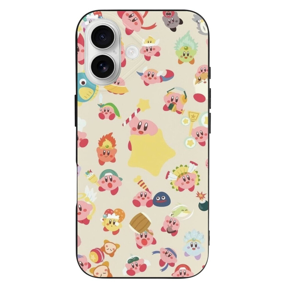 Kirby Tpu Case Compatible With Iphone 16 Â Ultra Slim, Shockproof, Anti-Yellowing, Scratch-Resistant, Wireless Charging Compatible, Enhanced Grip 9173940867192