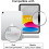 Capa protetora para iPad 10 (10,9 polegadas, modelo de 2022, 10ª geração), em couro PU, estilo carteira executiva. 2
