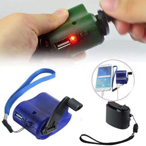 Φορτιστής τηλεφώνου USB με χειροκίνητο μανιβέλα, εγχειρίδιο, υπαίθρια πεζοπορία, 1