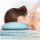 Μαξιλάρι προσώπου Tanuke Memory Foam σε σχήμα U από πούπουλα, μαλακό και άνετο με 5