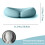 Μαξιλάρι προσώπου Tanuke Memory Foam σε σχήμα U από πούπουλα, μαλακό και άνετο με 3