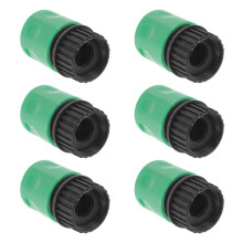 6 stk. haveslangeadapter slange hurtigafbrydelse plastik 3/4 tommer slangeforbindelse