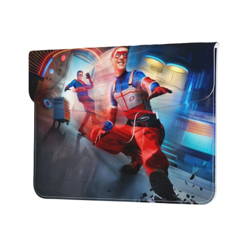 Capa protetora para laptop Henry Danger em couro, 13 polegadas, resistente, em neoprene, com bolso para notebook/tablet. 2