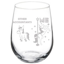 Taça de Vinho Contador Superestrela Unicórnio Engraçado (500ml sem haste)