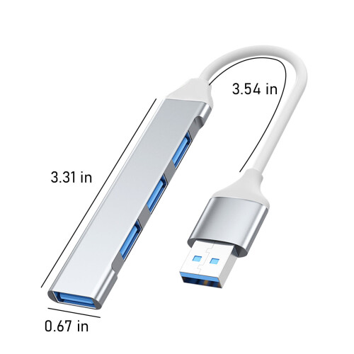 Εκπτώσεις! Επεκτάσεις Mini USB Hub Smart Appliances, USB 4Port, Σταθμός Προσαρμογέα USB, Εξαιρετικά 2